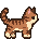 Pixel tabby standing